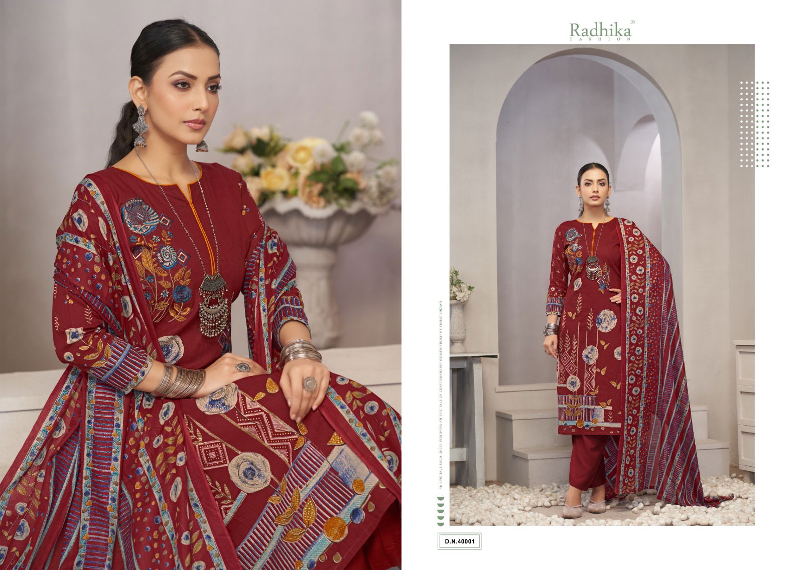 Shajiya By Radhika Azara Lawn Cotton Printed Dress Material Suppliers In India